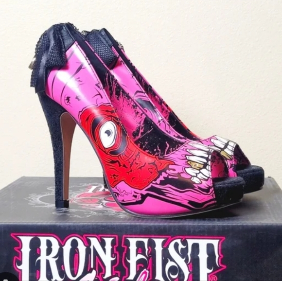 Hot Topic | Shoes | Iron Fist Discontinued Y2kmall Goth Rare Pink
